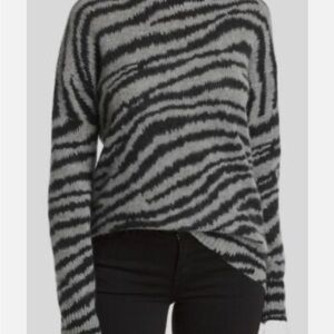 Women's Zebra Print Cashmere Sweater